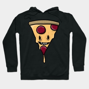 Cute Cheesy Pepperoni Pizza Cartoon Hoodie
